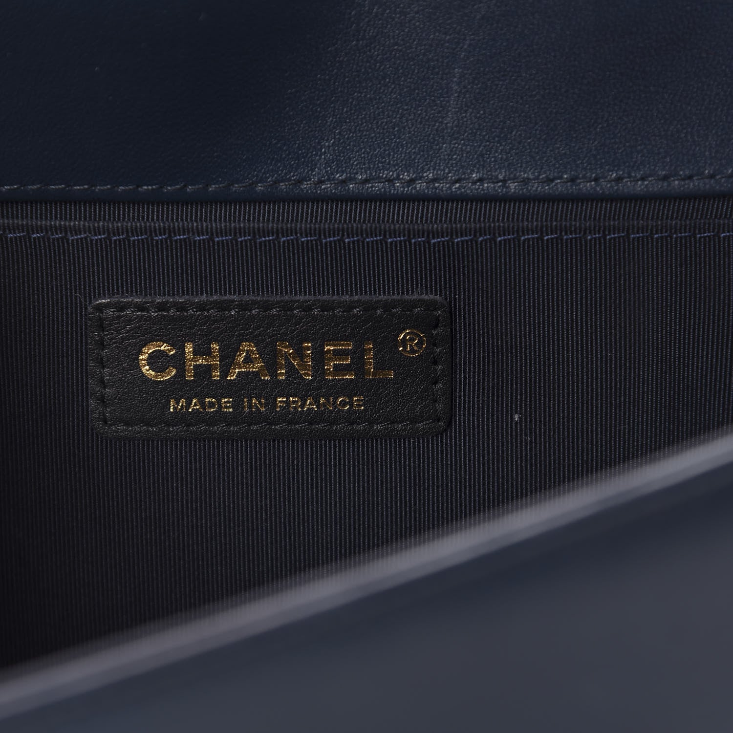 Chanel Lambskin Quilted Medium Boy Flap Dark Navy 10 of 14