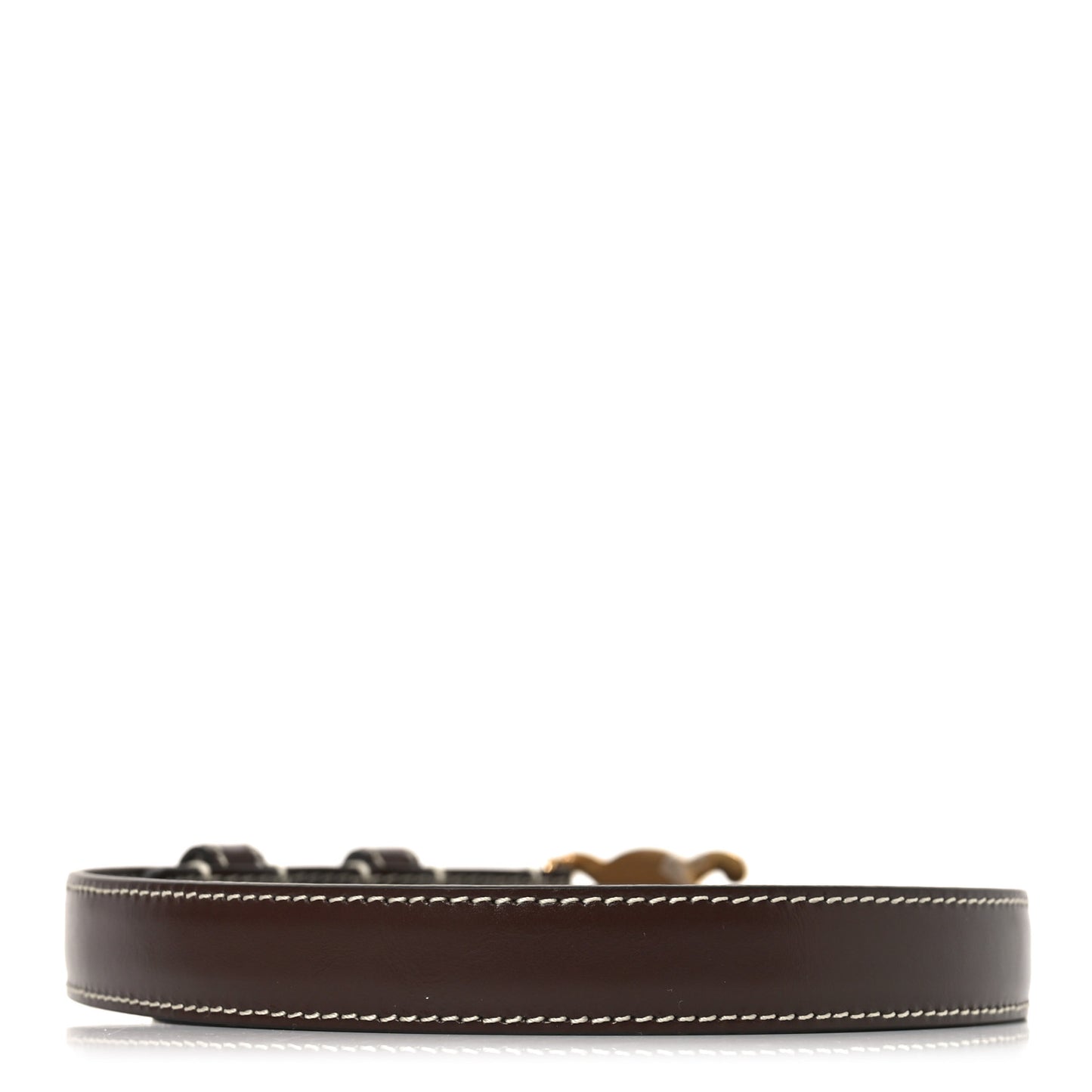 Box Calfskin Small 18mm Triomphe Belt 75 30 Chestnut