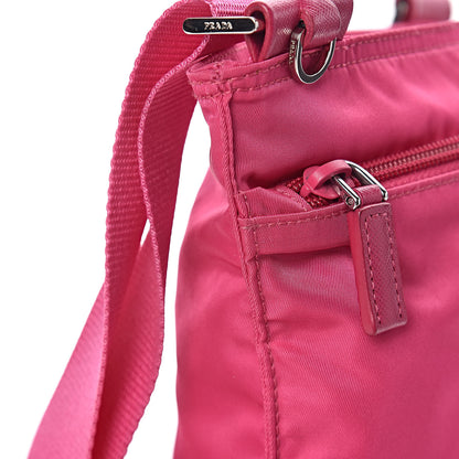 Prada Nylon Vela Flat Messenger Bag Fuxia 15 of 16