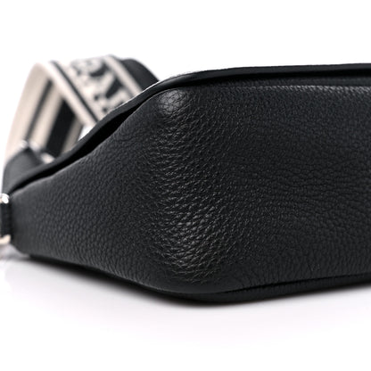 Prada Vitello Daino Soft Flap Crossbody Black 7 of 8