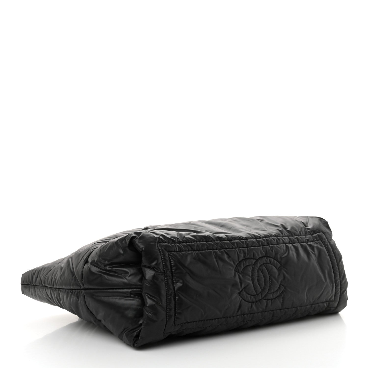 Chanel Lambskin Quilted Large Coco Cocoon Reversible Tote Black 6 of 18