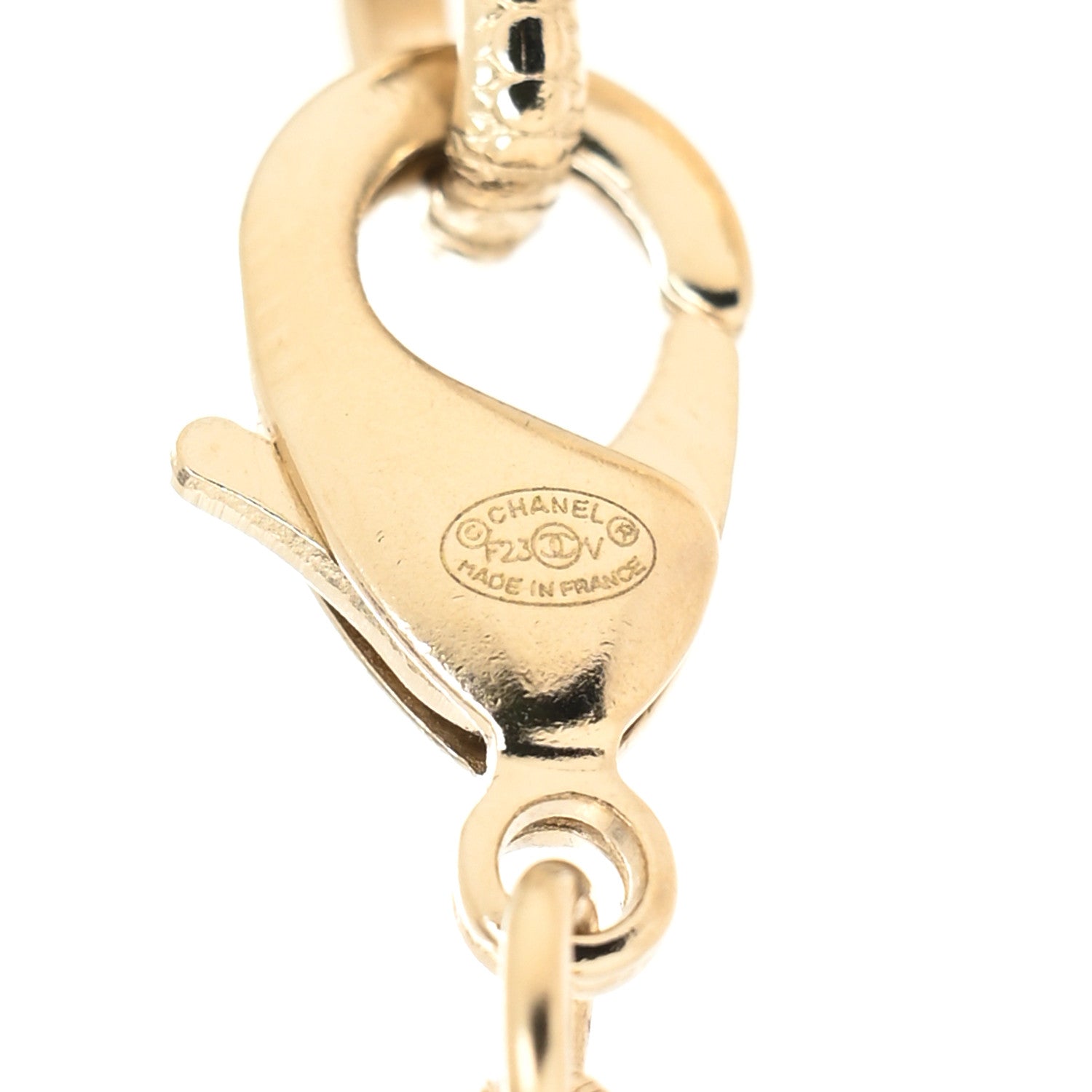 Chanel Pearl CC 100th Anniversary Necklace Light Gold 3 of 3