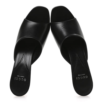 Gucci Malaga Kid Interlocking G Sandals 38.5 Black 2 of 9