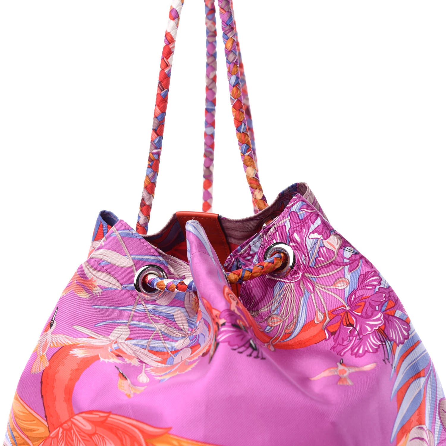 Hermes Silk Swift Flamingo Party Soie Cool Capucine 10 of 10