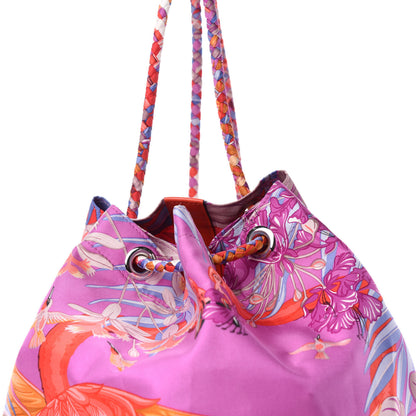 Hermes Silk Swift Flamingo Party Soie Cool Capucine 10 of 10