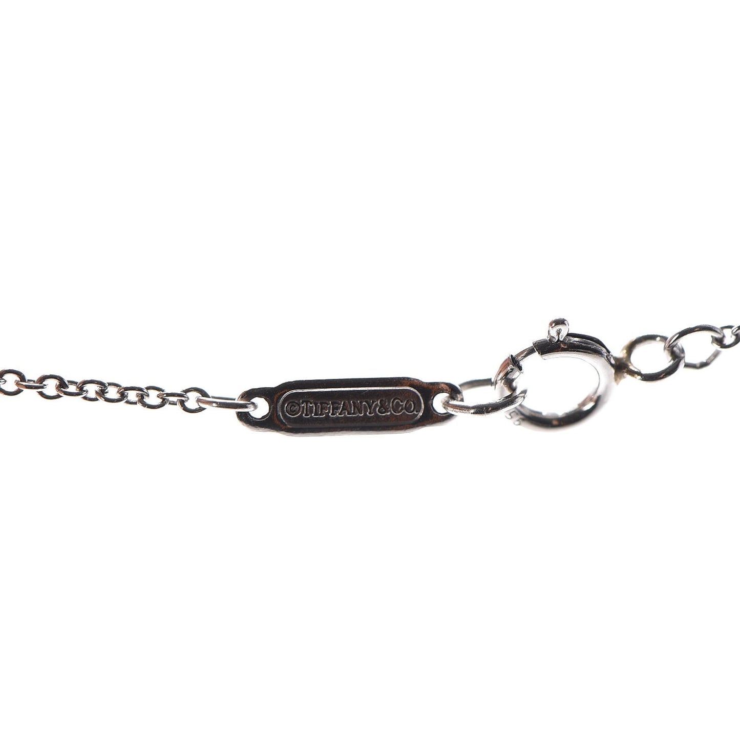 Platinum Diamond Small Vintage Lock Pendant Necklace