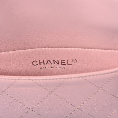 Chanel Lambskin PVC Quilted Medium Coco Splash Shopping Bag Blue Green Pink 5 of 9
