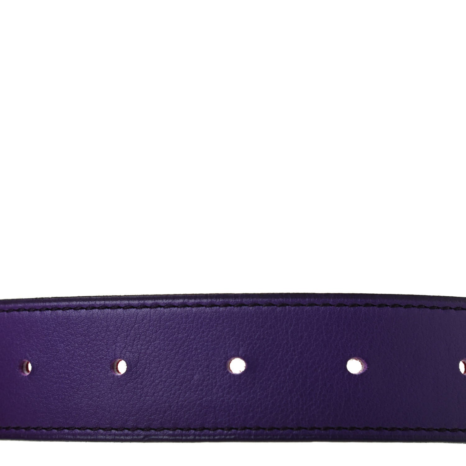 Hermes Epsom Swift 32mm Belt Strap 85 Iris Rubis 6 of 6