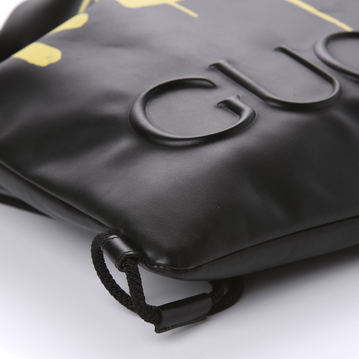 Gucci Calfskin Small GucciGhost Drawstring Backpack Black 5 of 10