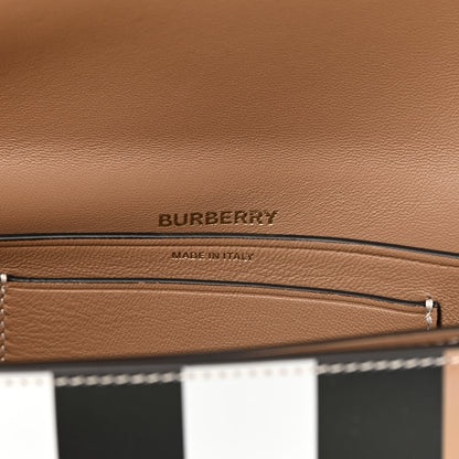 Burberry Calfskin Check Small Olympia Shoulder Bag Camel 6 of 9