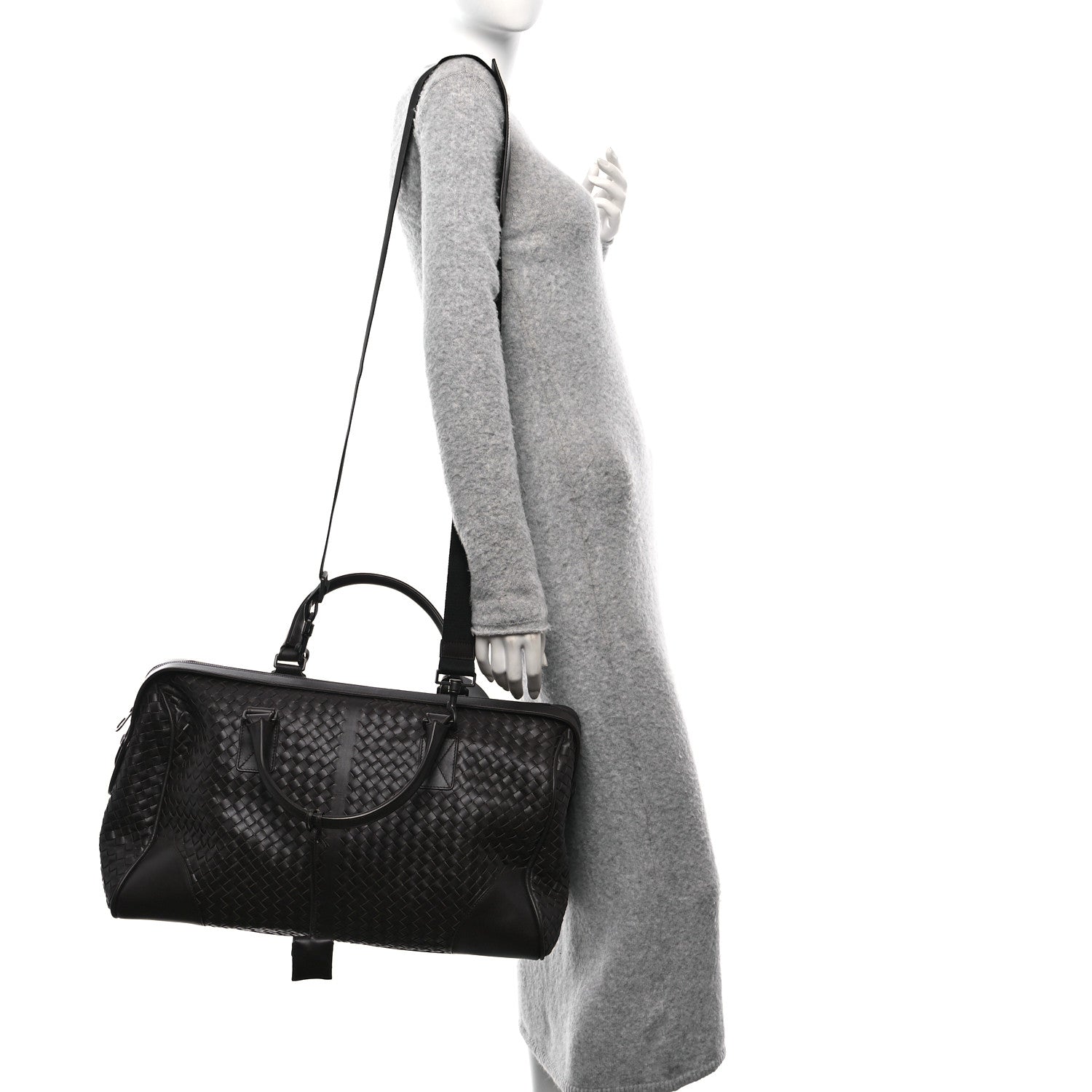 Bottega Veneta Nappa Intrecciato VN Large Duffel Ebano 3 of 12