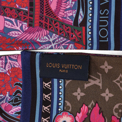 Louis Vuitton Silk Louis A Paris Bandeau Fuchsia 4 of 4