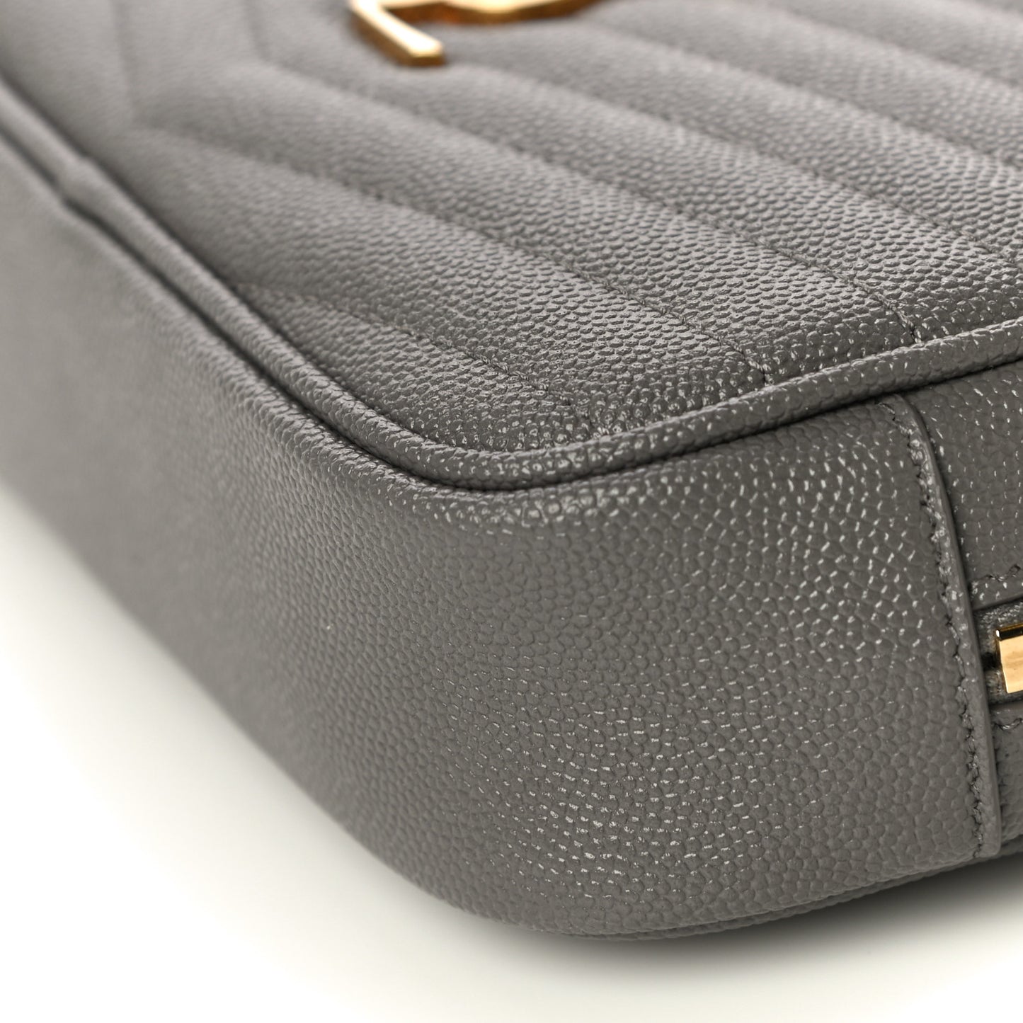 Grain De Poudre Matelasse Monogram Mini Lou Camera Bag Fog