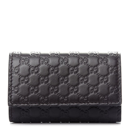 Gucci Microguccissima 6 Key Holder Case Testa di Moro 1 of 8
