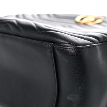 Gucci Calfskin Matelasse GG Marmont Dome Backpack Black 10 of 24