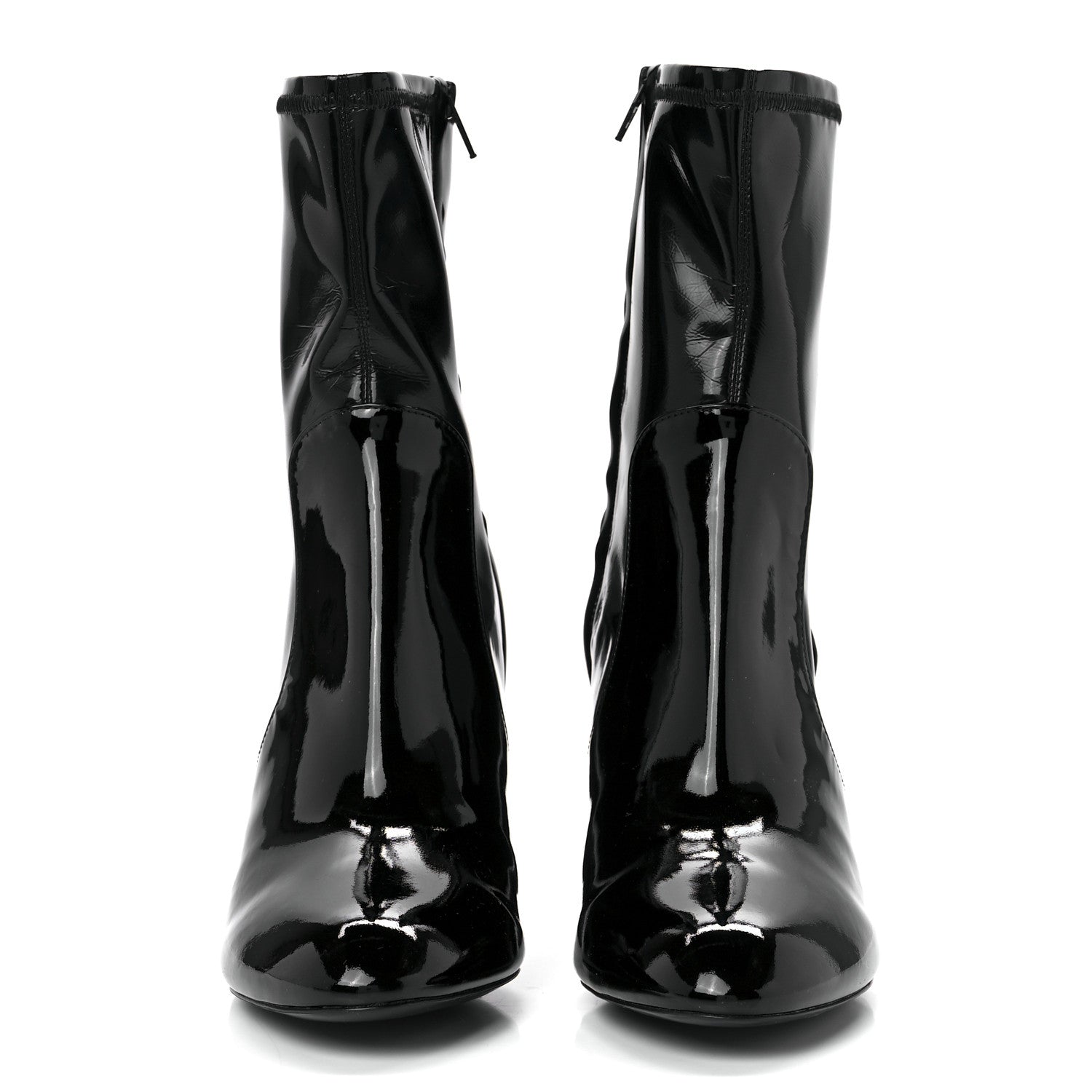 Louis Vuitton Patent Silhouette Ankle Boots 40 Black 2 of 9