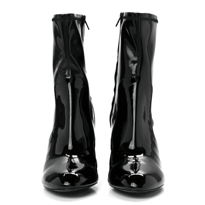 Louis Vuitton Patent Silhouette Ankle Boots 40 Black 2 of 9
