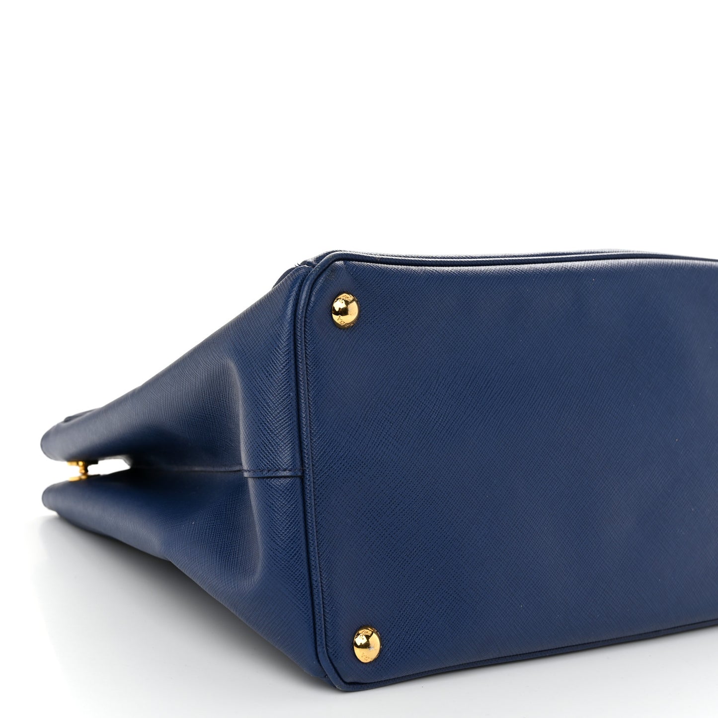 Saffiano Lux Large Galleria Double Zip Tote Bluette