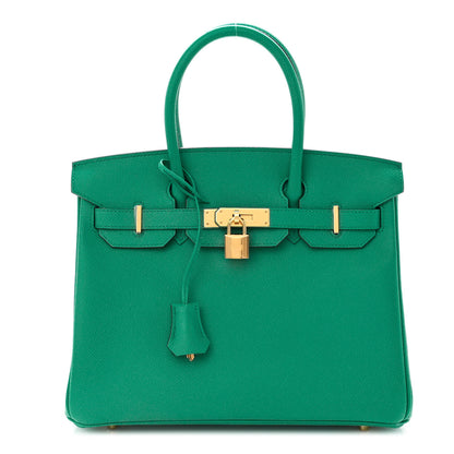 Hermes Epsom Birkin 30 Vert Jade 1 of 11