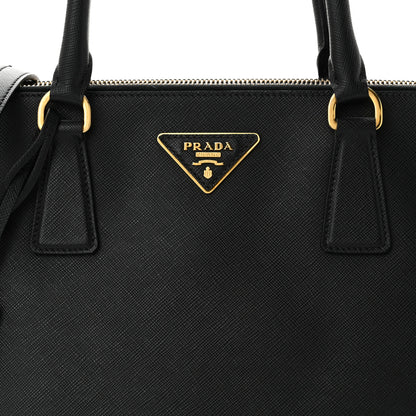 Prada Saffiano Medium Galleria Double Zip Tote Black 8 of 10