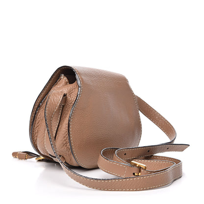 Chloe Calfskin Mini Marcie Round Crossbody Bag Nut 3 of 14