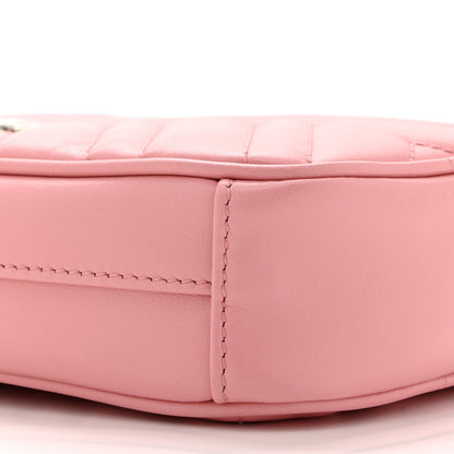 Gucci Calfskin Matelasse Mini GG Marmont Crossbody Bag Wild Rose 9 of 10