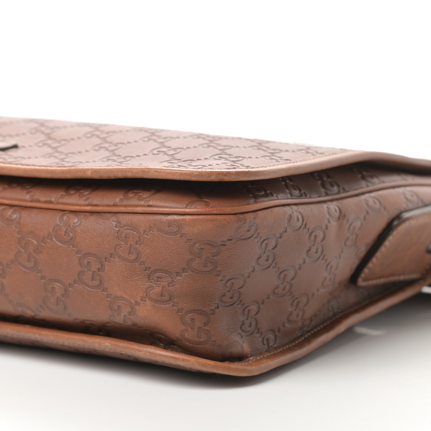 Guccissima Flap Messenger Bag Light Brown