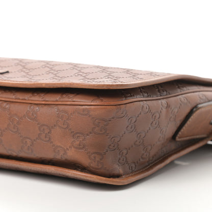 Gucci Guccissima Flap Messenger Bag Light Brown 10 of 16
