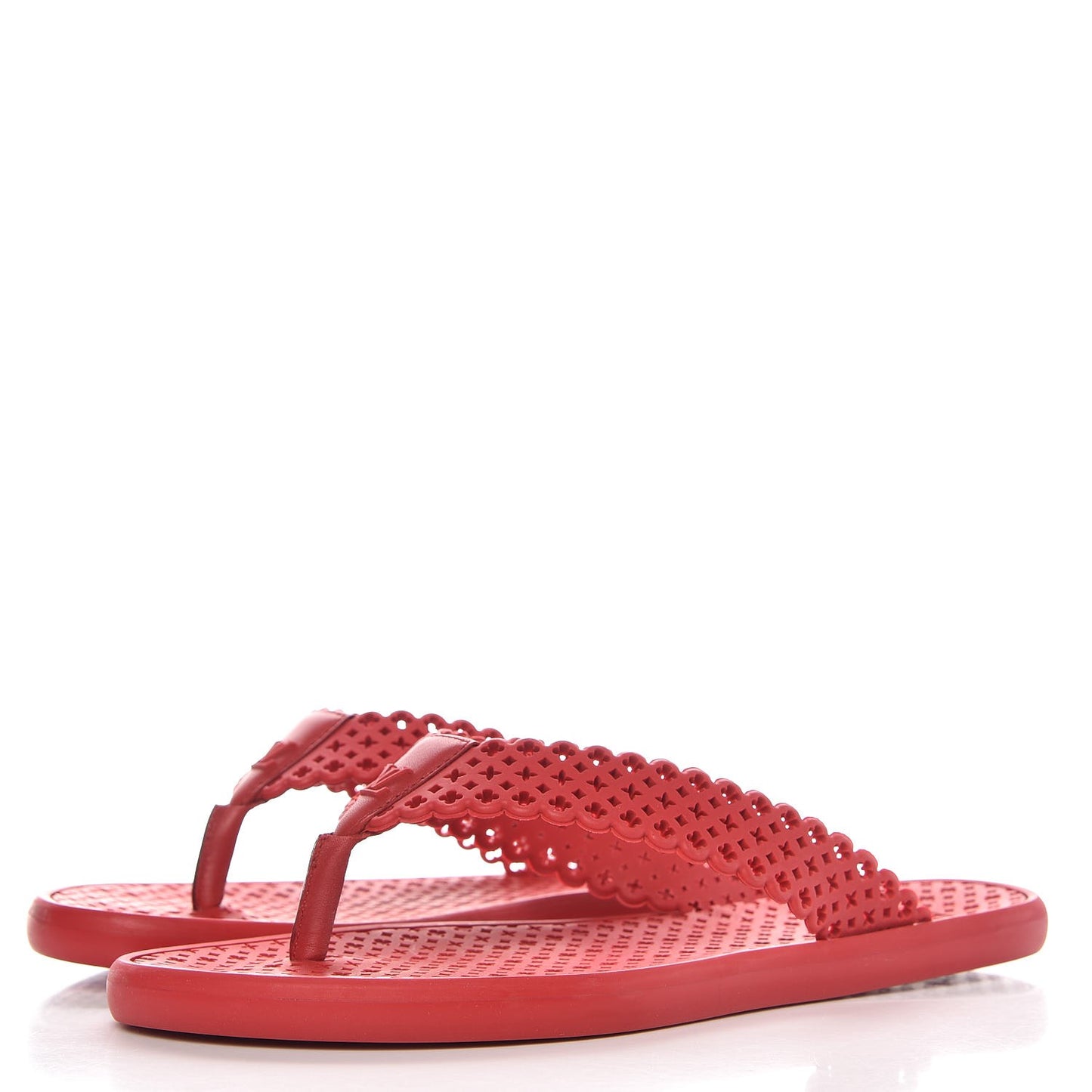 Rubber Tatoo Thong Sandals 37 Rouge