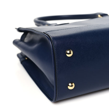 Salvatore Ferragamo Calfskin Briana Tote Navy 8 of 9