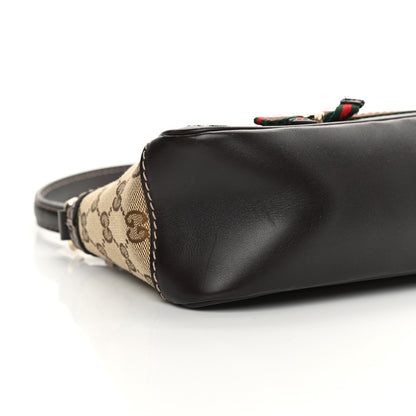 Gucci Monogram Small Mayfair Shoulder Bag Dark Brown 9 of 14