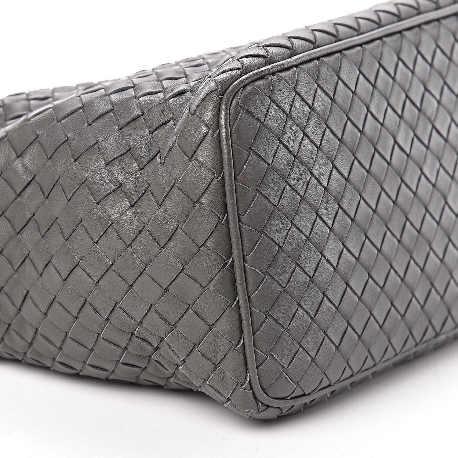 Bottega Veneta Nappa Intrecciato Small Shoulder Bag New Light Grey 7 of 9