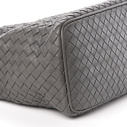 Bottega Veneta Nappa Intrecciato Small Shoulder Bag New Light Grey 7 of 9