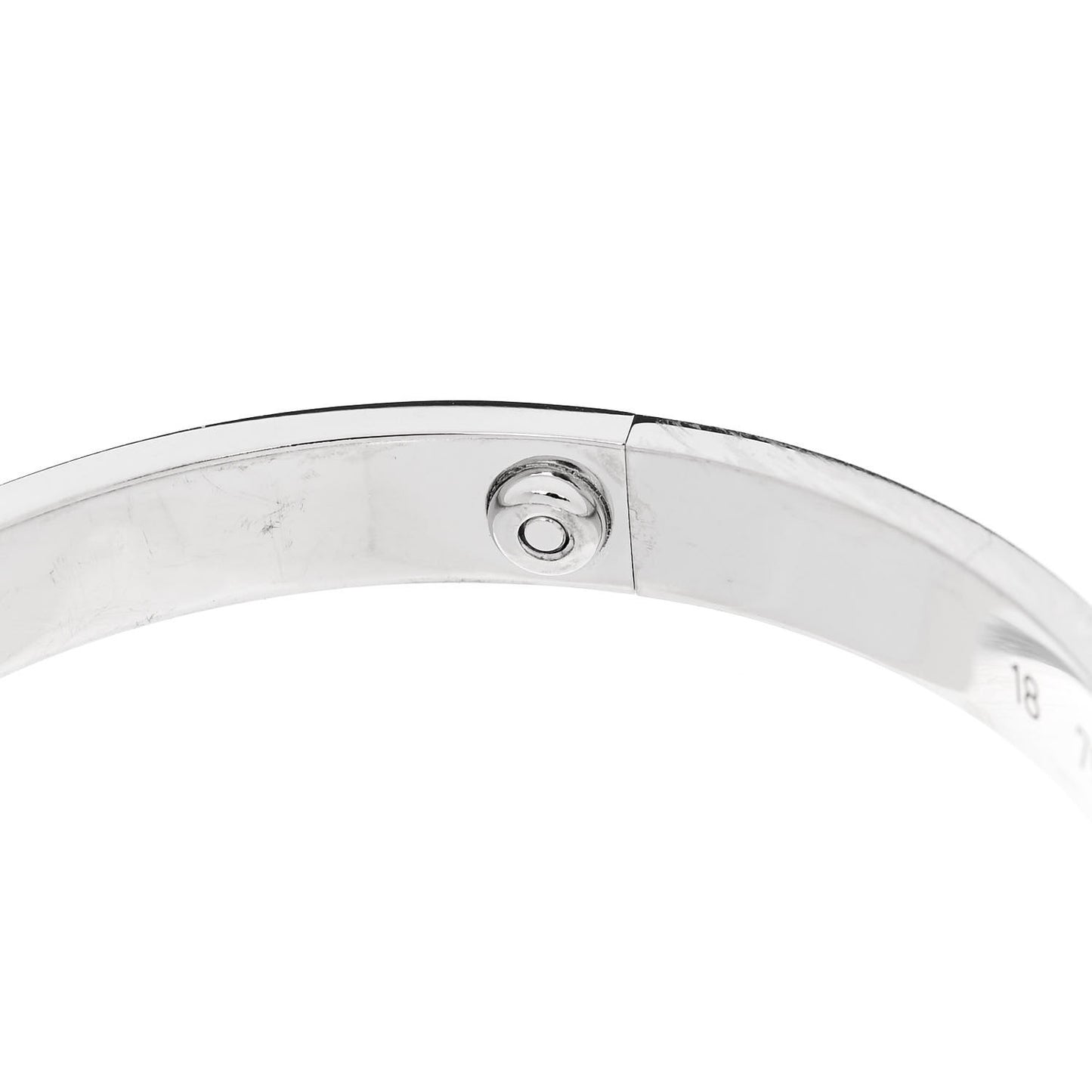 18K White Gold 4 Diamond LOVE Bracelet 18