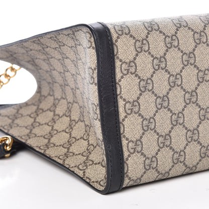 Gucci GG Supreme Monogram Medium Padlock Tote Black 8 of 9