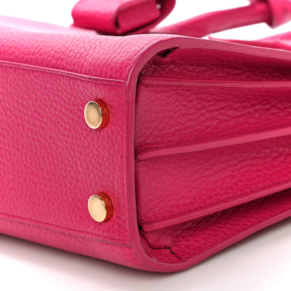 Saint Laurent Grained Calfskin Nano Sac De Jour Fuchsia 9 of 11