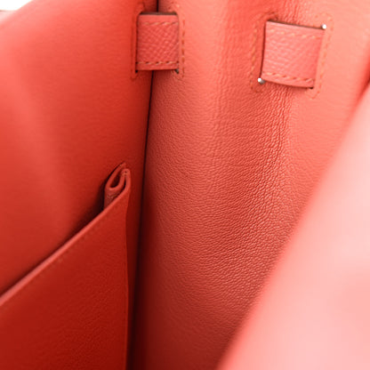 Hermes Epsom Kelly Sellier 32 Flamingo 9 of 16