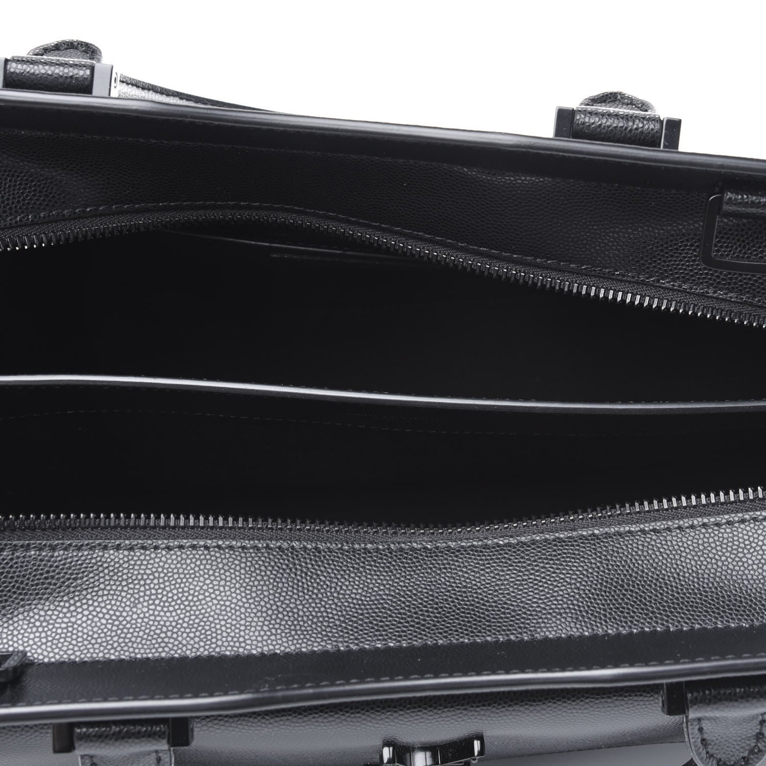 Saint Laurent Grain De Poudre Medium Uptown Tote Black 3 of 4