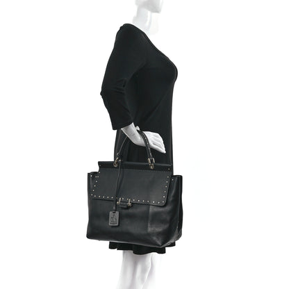 Lanvin Goatskin Medium Trilogy Cabas Black 2 of 14
