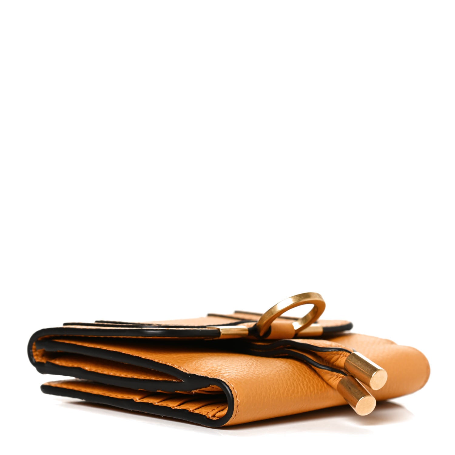 Chloe Grained Calfskin Marcie Square Wallet Tan Apricot 4 of 9