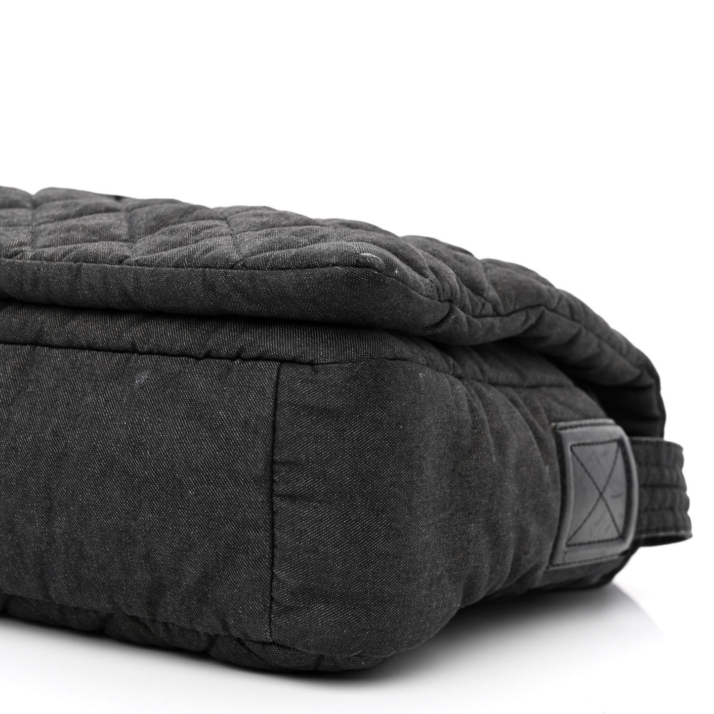 Denim Quilted Coco Cocoon Messenger Dark Grey