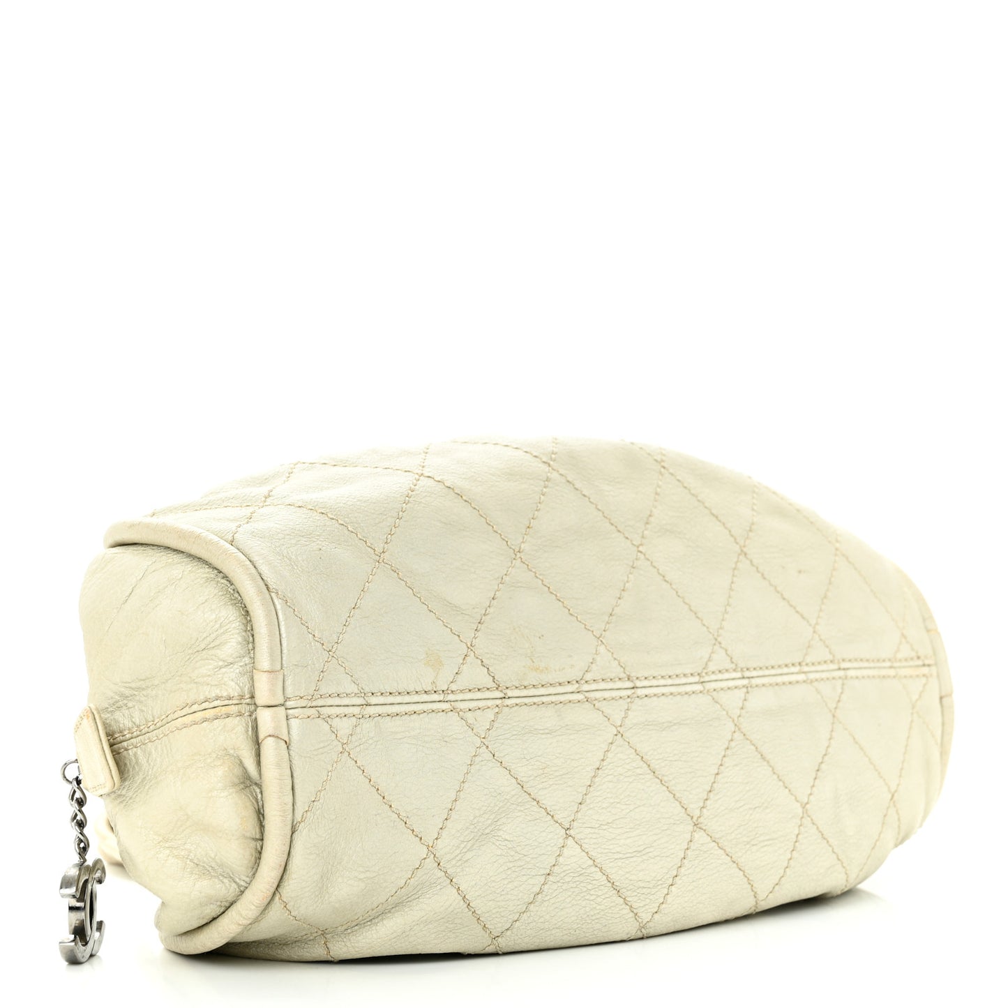 Metallic Deerskin Stitched Bowler Gold