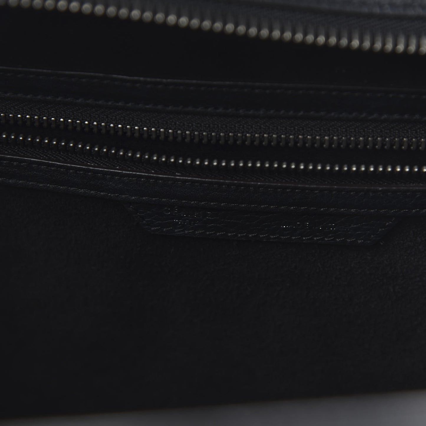 Drummed Calfskin Mini Luggage Black