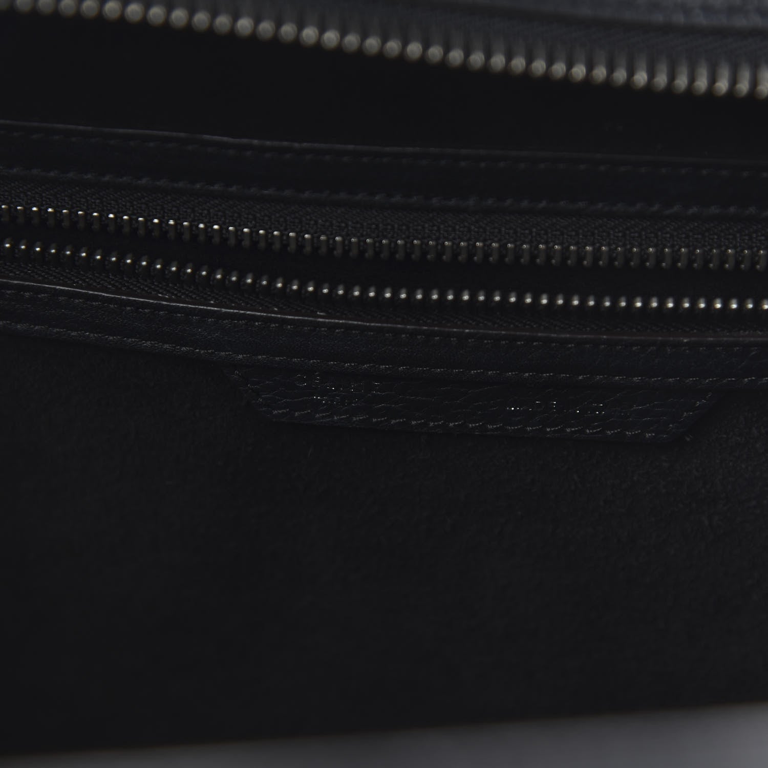Celine Drummed Calfskin Mini Luggage Black 7 of 8