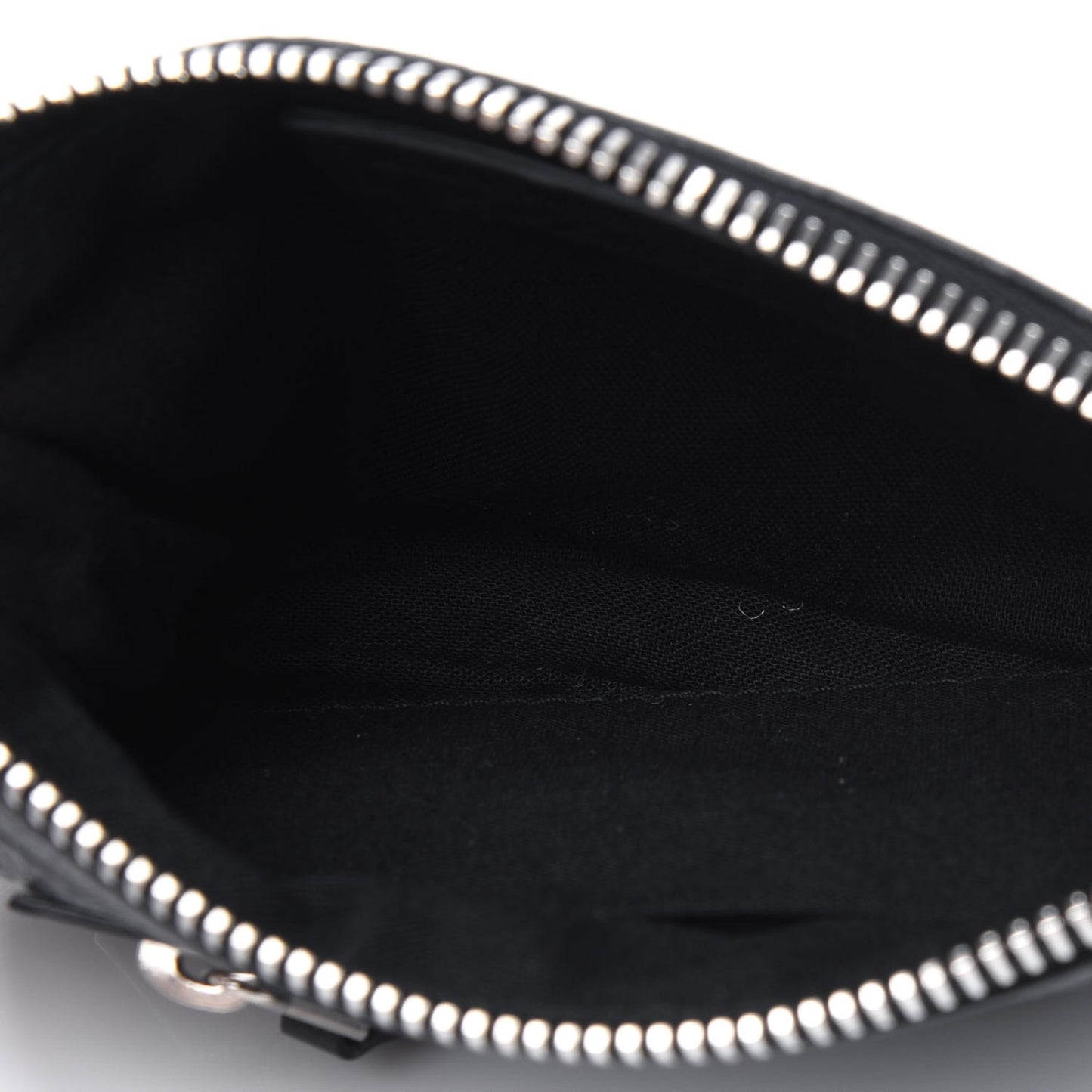 Agneau Giant 12 Silver Hardware M Porte-Monnaie Coin Purse Black