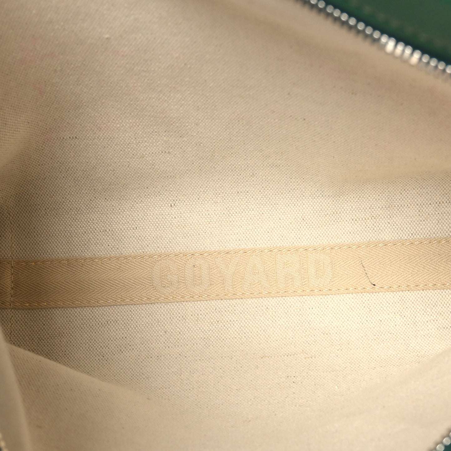 Goyardine Conti Pouch Green