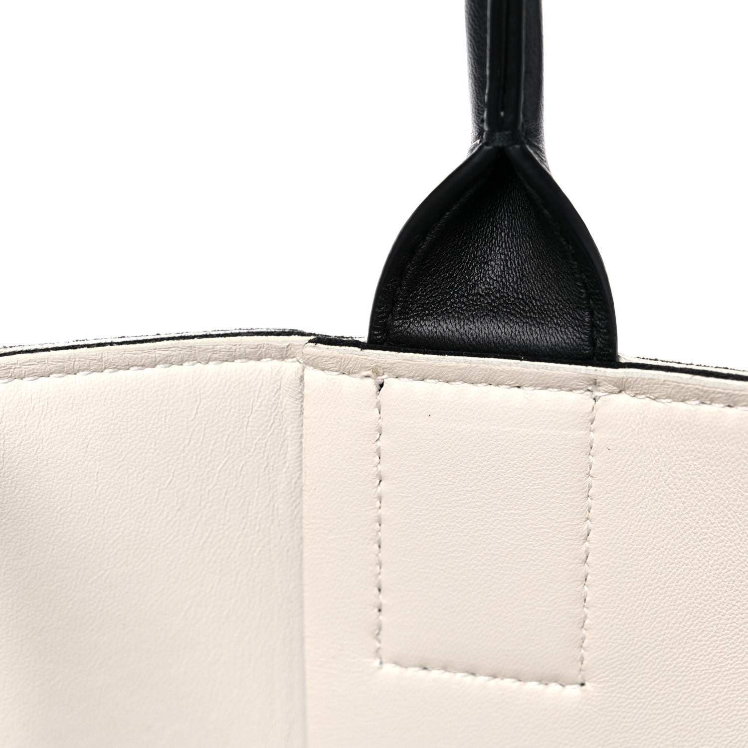 Bottega Veneta Nappa Maxi Intrecciato Medium Arco Tote Black White 11 of 14