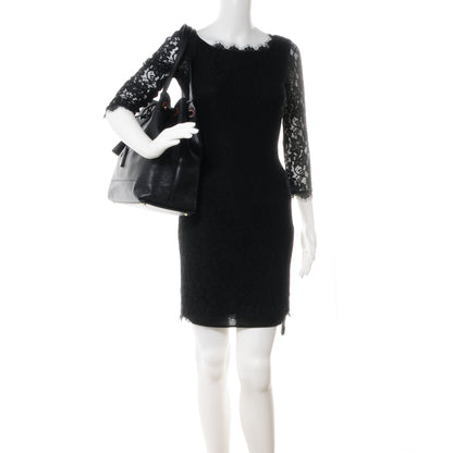 Chanel Caviar CC Drawstring Shoulder Bag Black 2 of 7