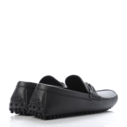 Louis Vuitton Taiga Hockenheim Moccasin Loafers 7.5 Black 4 of 9