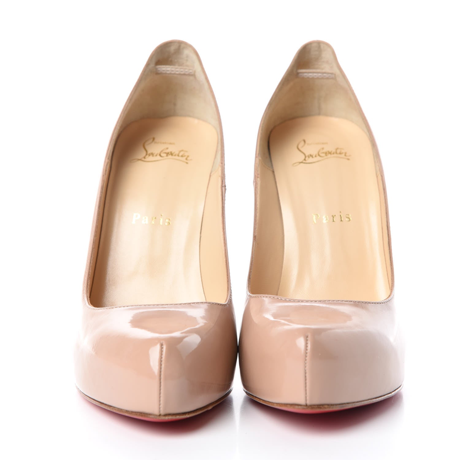 Christian Louboutin Kid Rolando 120 Pumps 37.5 Nude 2 of 9